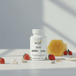 Flacon de Reine D'Or, le complément idéal pour acheter une gelée royale bio au Maroc et retrouver sa vitalité.