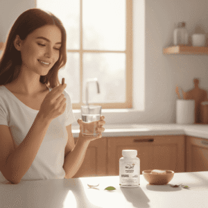 Flacon de PropoDefend, pour acheter du propolis bio au Maroc, avec de la propolis brute à côté.