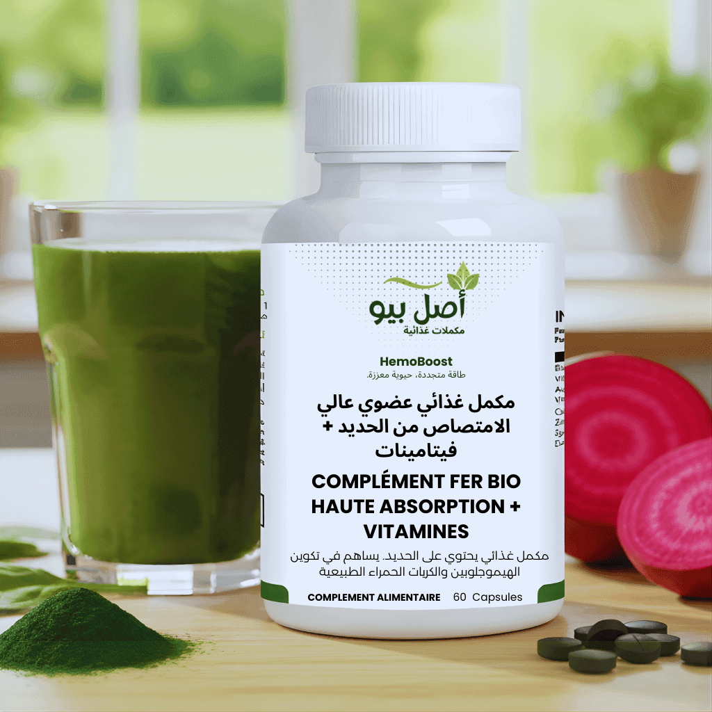 HemoBoost - complément fer bio Élégant pour soutien vitalité - 60Capsules