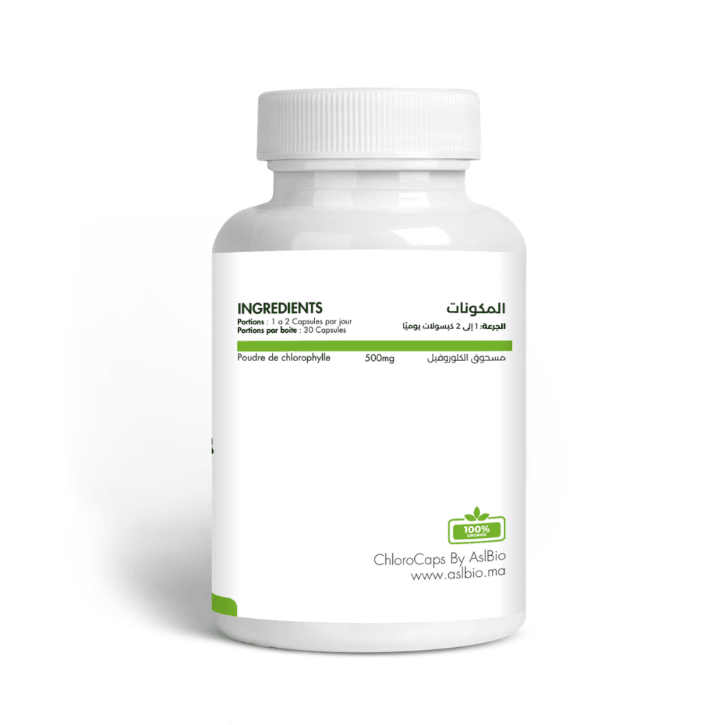 ChloroCaps - chlorophylle Lumineux pour le bien-être - 30 Capsules ChloroCaps - chlorophylle Lumineux pour le bien-être - 30 Capsules