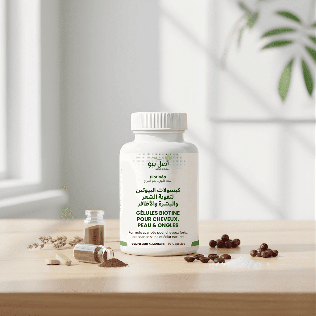 Biotinéa - Gélules Biotine pour Cheveux Somptueux pour Éclat et Force - 60 Capsules