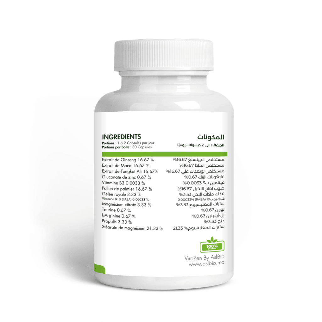 ViroZen - Soutien Érectile Naturel pour Hommes Majestueux pour Vitalité masculine - 30 Capsules ViroZen - Soutien Érectile Naturel pour Hommes Majestueux pour Vitalité masculine - 30 Capsules