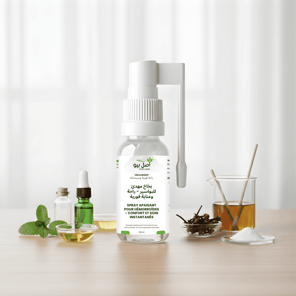 HémoRelief - Spray Apaisant pour Hémorroïdes Géant pour confort immédiat - 60ml