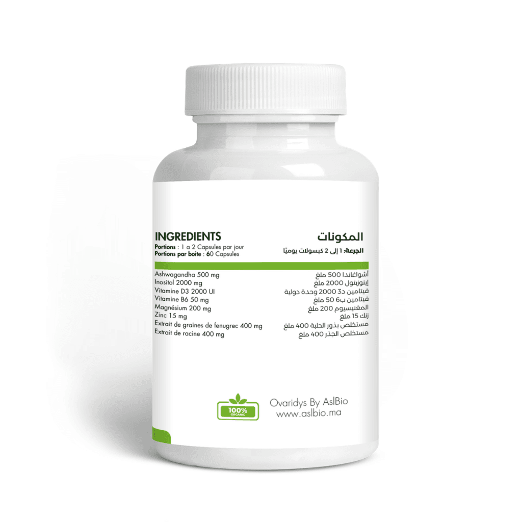 Ovaridys - Complément de Soutien à la Santé Ovarienne Prospère pour équilibre féminin - 60 Capsules Ovaridys - Complément de Soutien à la Santé Ovarienne Prospère pour équilibre féminin - 60 Capsules