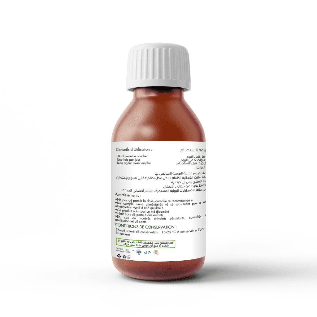 UroNuit - Sirop Oral pour l’Énurésie Nocturne Sensationnel pour le confort - 125ml UroNuit - Sirop Oral pour l’Énurésie Nocturne Sensationnel pour le confort - 125ml