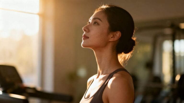 Personne se tenant droite avec une posture parfaite.