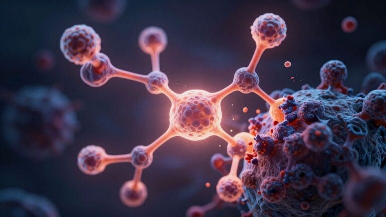 Natural compound fighting colon cancer cells.